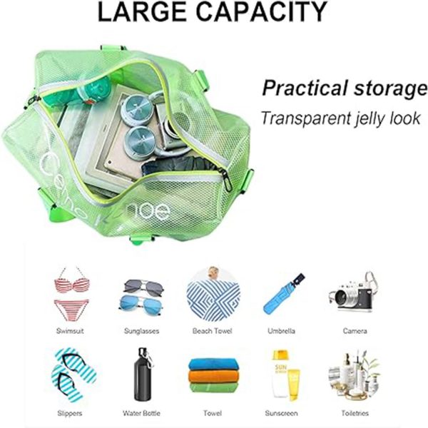 Transparent Portable Travel Duffel Bag
