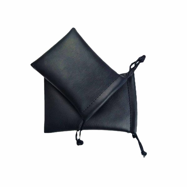 Luxury Leather Drawstring Pouch Bag