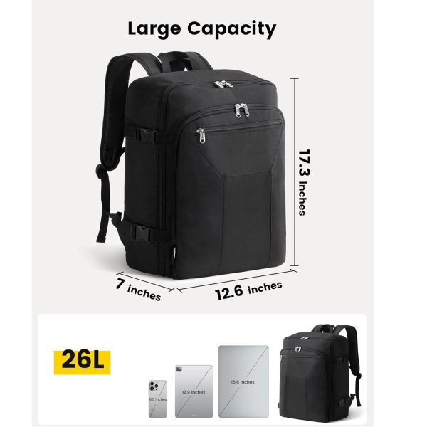 Oxford Casual Travel Backpack With Shoe Compartment
