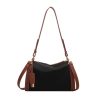 Pu tote crossbody bag for woman