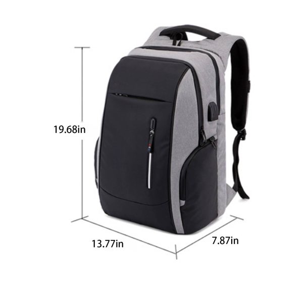 Computer Polyester Backpack With Usb Charging Port
