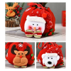 3D Designs Flannel Decoration Christmas Drawstring Gift Bags