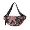 Vintage Trend Full Print Large Flower Waist Bag