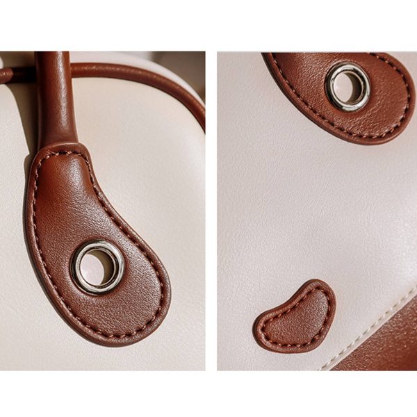 Stylish Waterproof PU Leather Top Handle Tote Bag