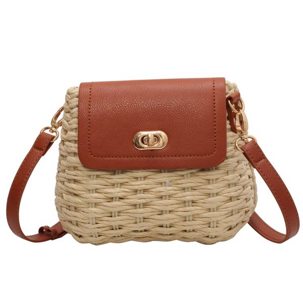 Jute Versatile cross-body straw bag