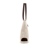 Canvas Tote Bag with Zipper and Handle