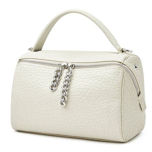 Genuine Leather zipper cross-body women's bag handbag