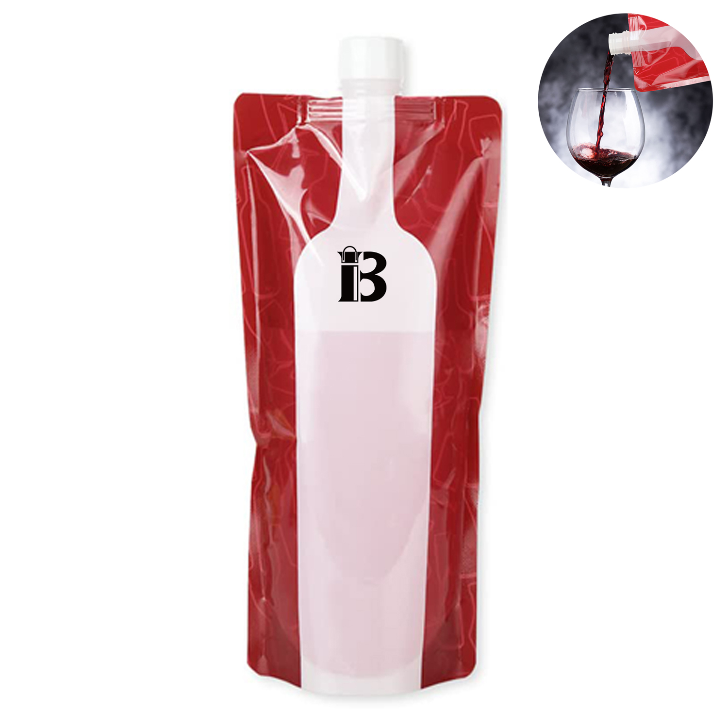 Foldable Liquor Beverages Wine Bottle Drink Pouches