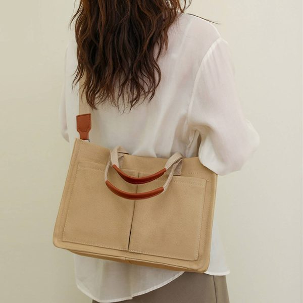 Ladies' Business Commuter Crossbody Canvas Tote Bag