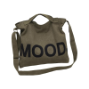 Multi-Layer Canvas Shoulder Handbag