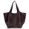 PU Large capacity wax peel ancient oil tote bag