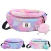 Cotton Stylish and versatile dyed plush belt chest bag