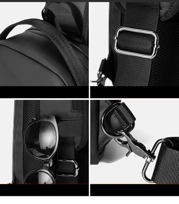 Anti Theft Hard Shell Crossbody Sling Bag with USB Port