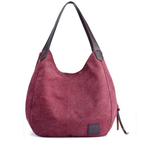 Canvas Women's Multi-pocket Tote Bag