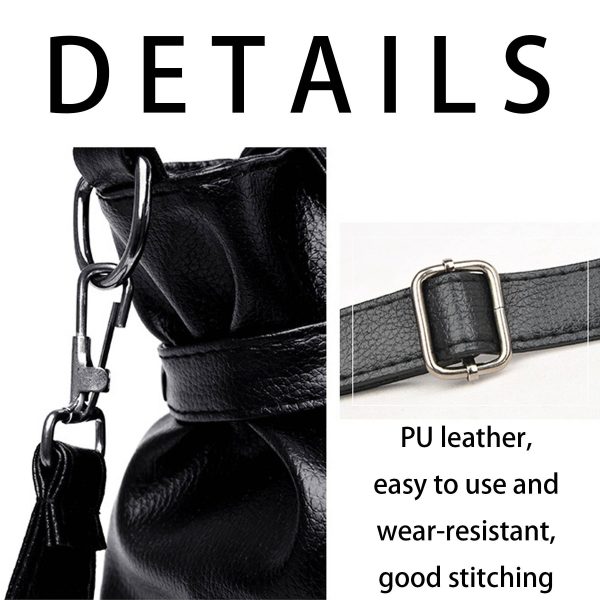 PU Punk vintage shoulder biker diagonal bag