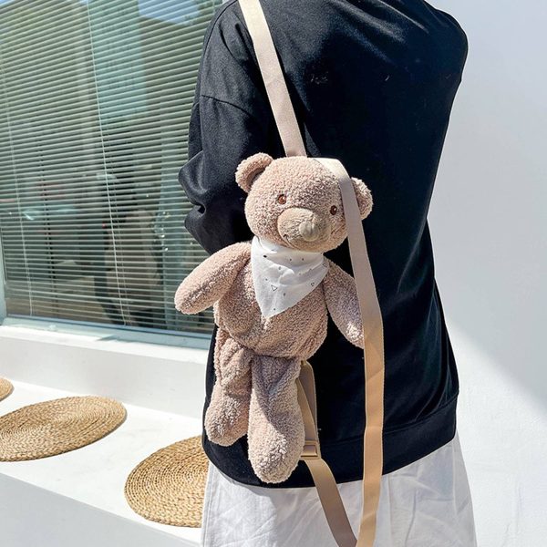 Cotton Cute bear plush doll backpack