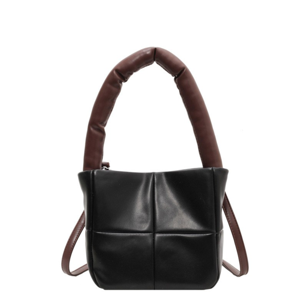 Splice PU Leather Portable Crossbody Bag