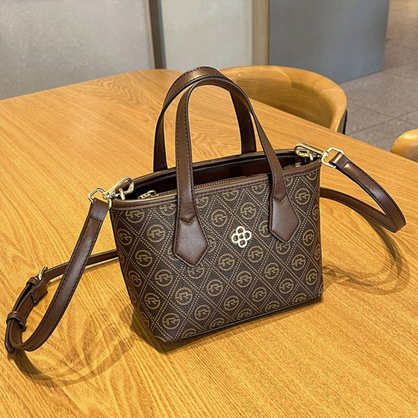 Large capacity fashion basket crossbody bag