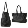 Soft Genuine Leather Top-handle Purse for Women
