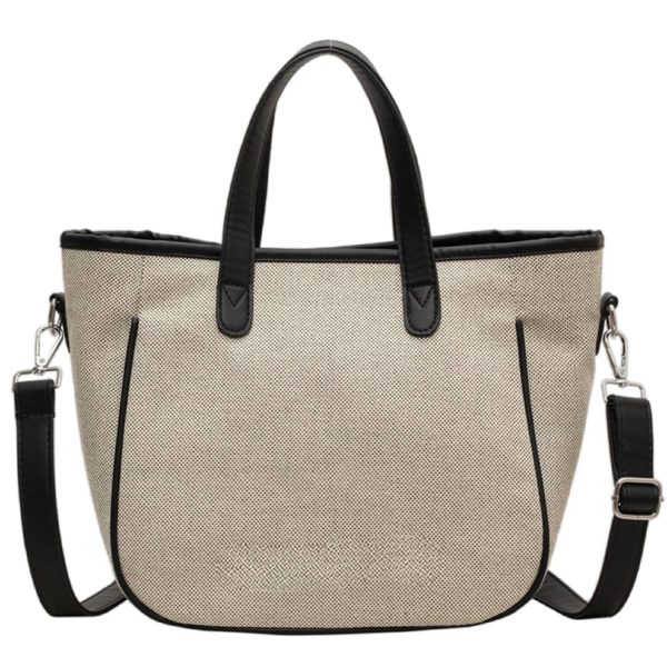Canvas Crossbody Bag Fashion Color Clash Tote for Women