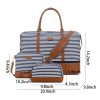 3in1 Polyester Travel Duffle Bag Set with Shoe Compartment