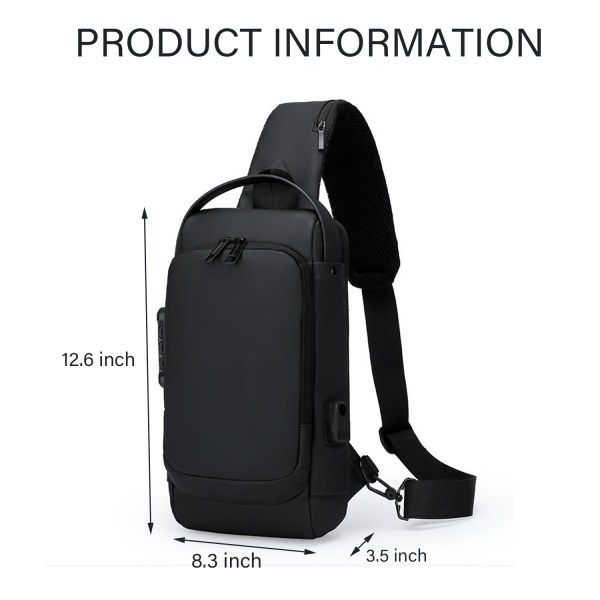 Waterproof Daypack Casual Cross-body Shoulder Bag