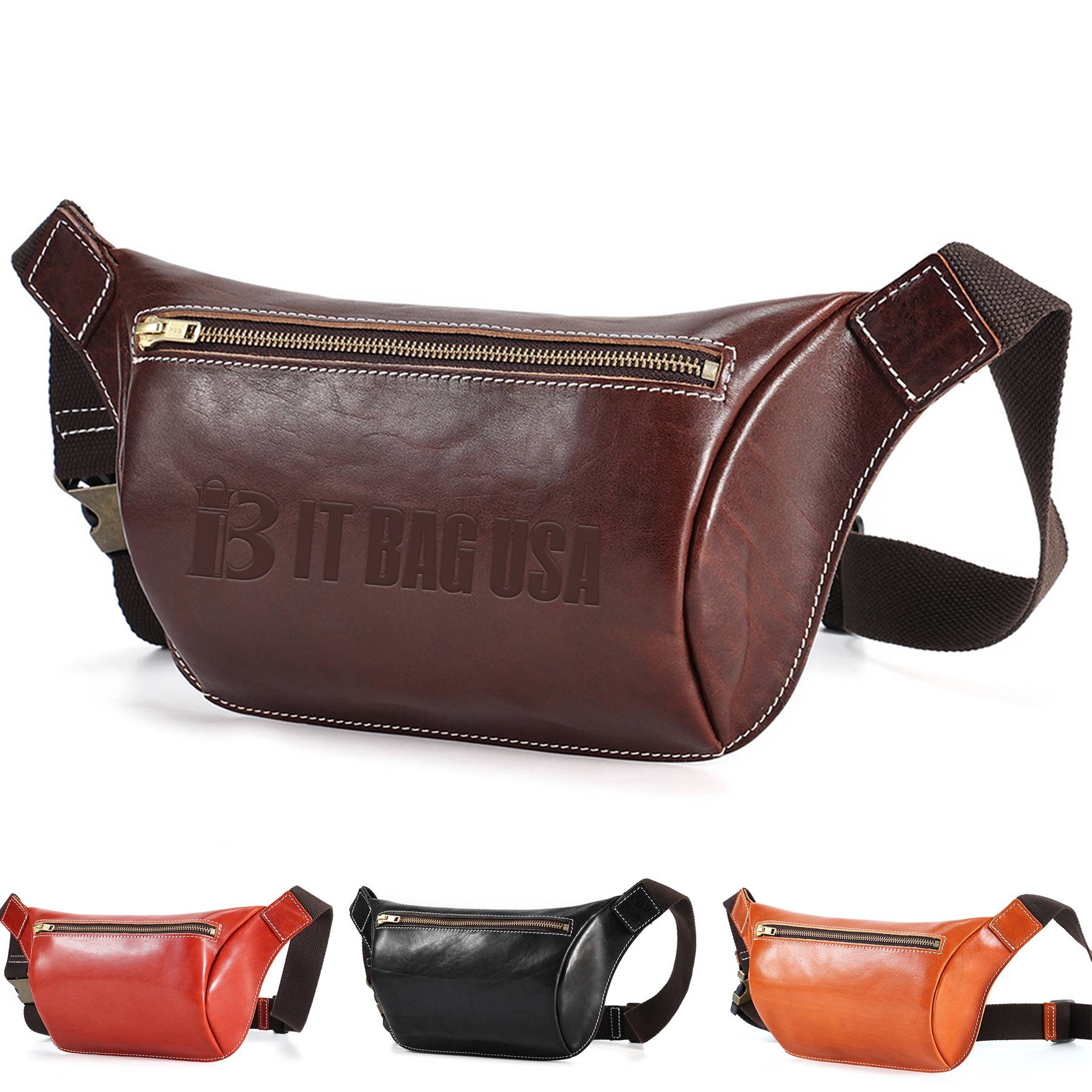 Genuine Leather Sling Bag for Men