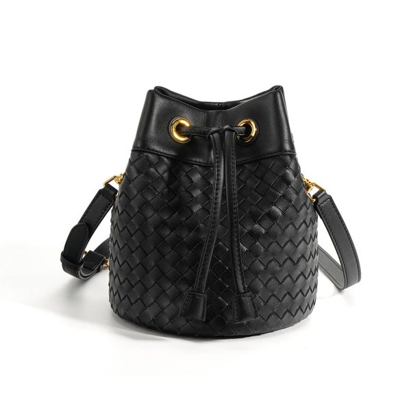 Genuine Leather Innovative drawstring cross-body bag