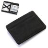 PU Creative Magic Flip Wallet with Anti-Magnetic Function