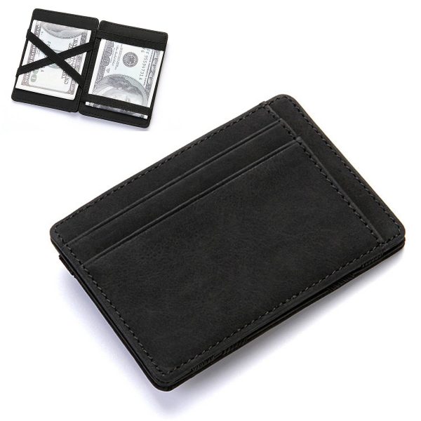 PU Creative Magic Flip Wallet with Anti-Magnetic Function