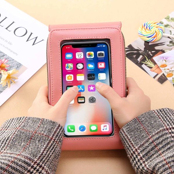 Crossbody touchscreen phone bag