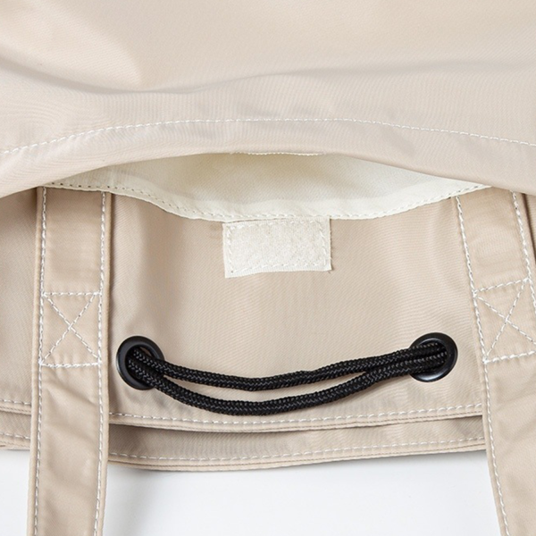 Nylon drawstring tote bag