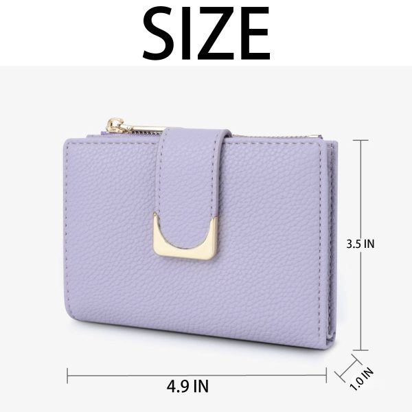 PU Stylish zippered coin purse
