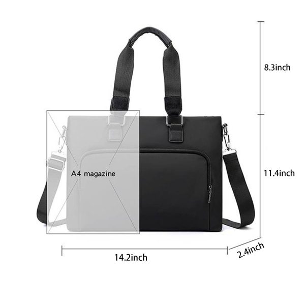 Polyurethane Business Waterproof Laptop Cross-body Bag