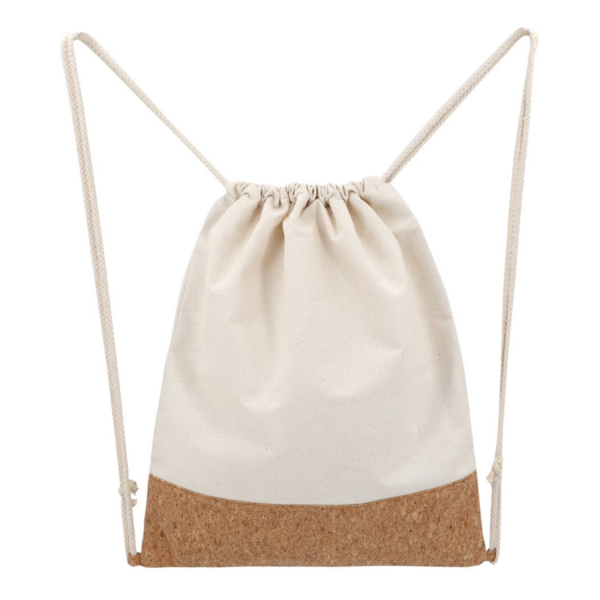Eco-Friendly Large Capacity Straps Cork Drawstring Backpack