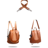 Soft PU Leather Casual Backpack