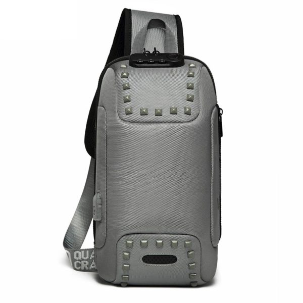 Oxford Men Sling Backpack Anti Theft Crossbody Shoulder Bag
