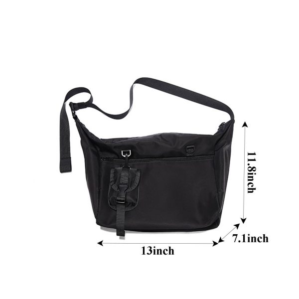 Nylon waterproof cross-body bag