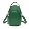 Genuine Leather Two Compartment Phone Crossbody Mini Bag