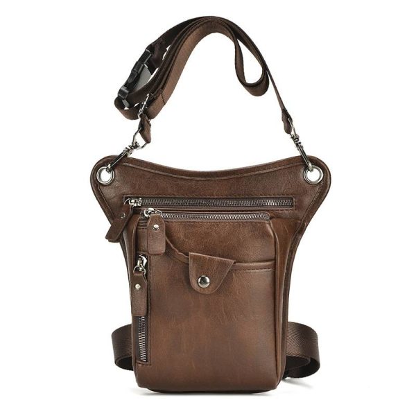 Leather Outdoor sports Waist Pack