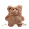 Large capacity bear shoulder crossbody bag