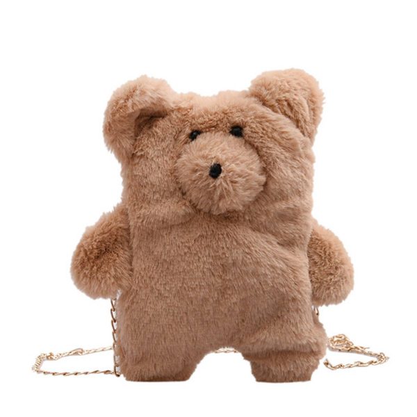 Large capacity bear shoulder crossbody bag