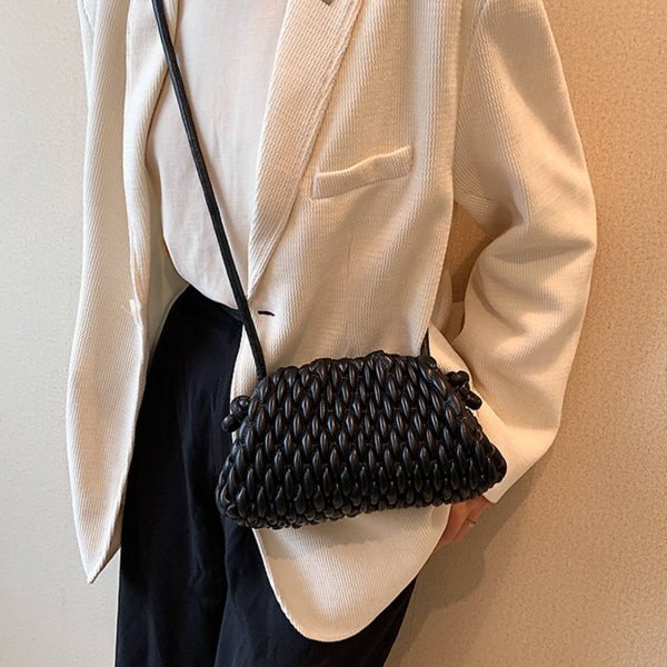 PU Crossbody Purse Quilted Clutch Handbag for Women