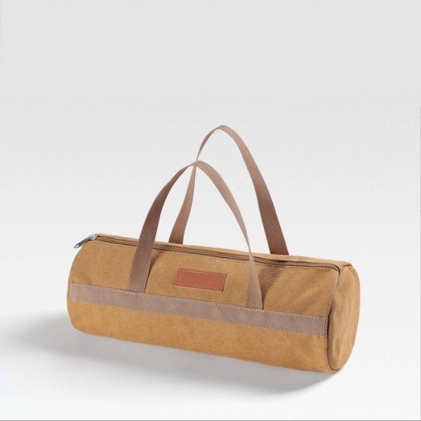 Outdoor canvas Camping Accessory Storage Cylinder Bag