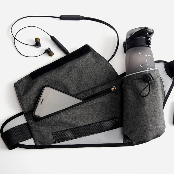 Oxford Hiking Waist Bag with Bottle Holder
