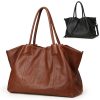 Soft Genuine Leather Top-handle Purse for Women