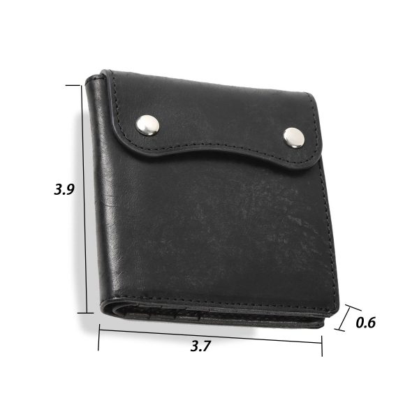 Genuine leather multi card short handbag