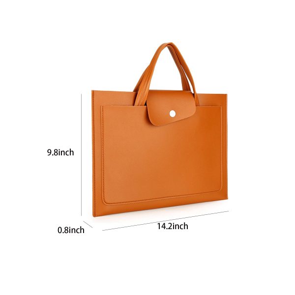 PU Leather Slim Laptop Bag for men/women