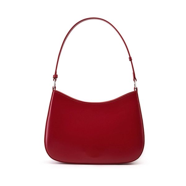 Simple Genuine Leather Cowhide Shoulder Tote Bag