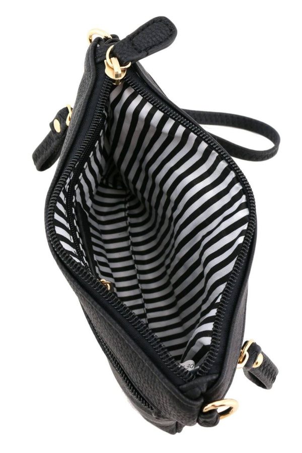PU Leather Small Wristlet Crossbody Bag